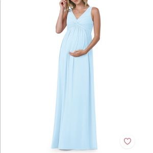 AZAZIE Yetta Sky Blue Mayernity Bridesmaid Dress